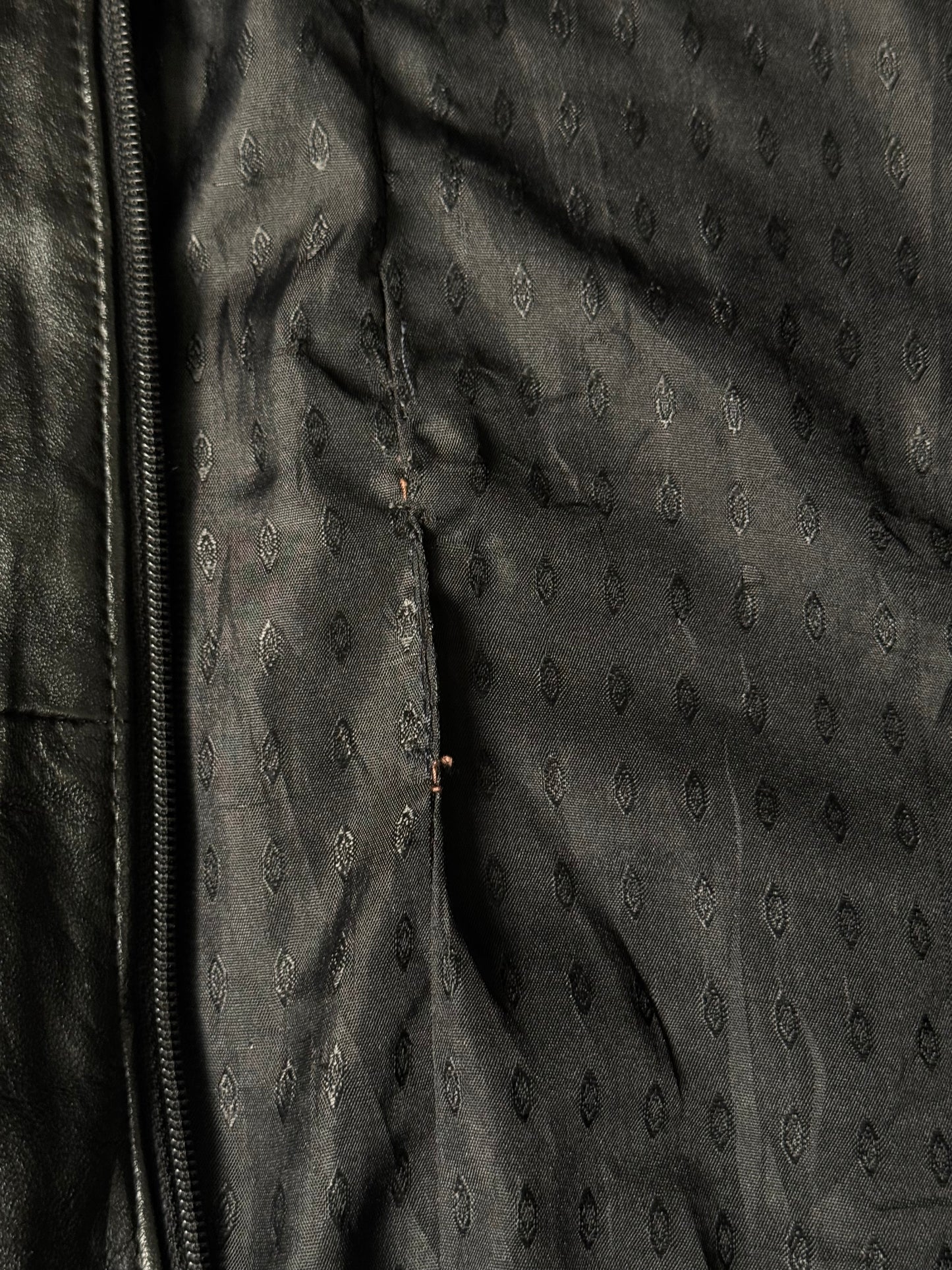Black Real Leather Jacket (Size M)