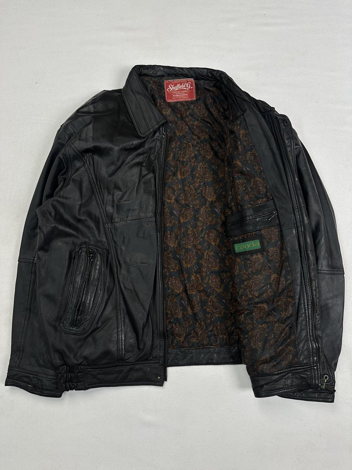 The roomy size XXL jacket, 29 inches long through the body