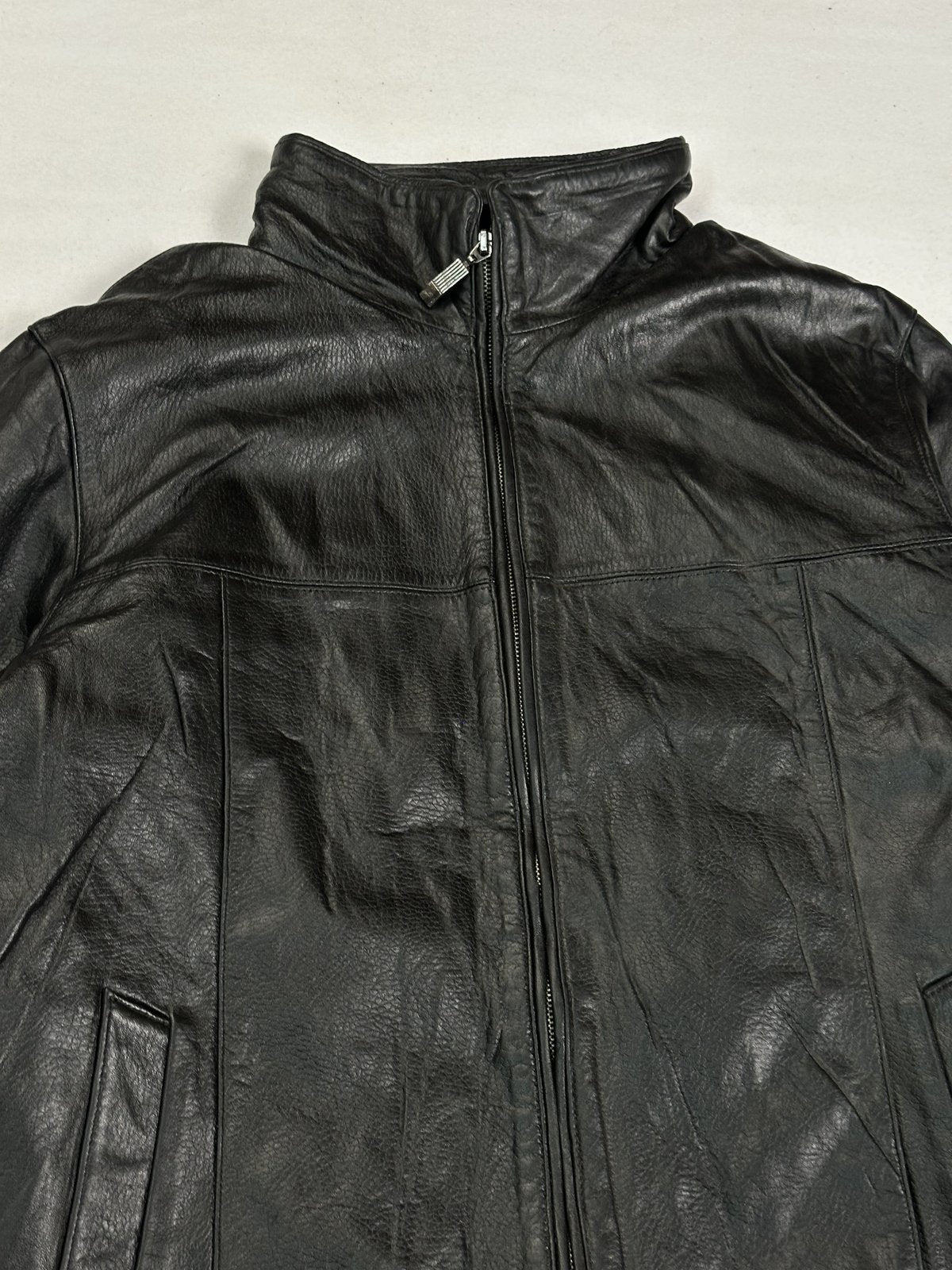 The long cut XL cafe racer, 28 inches from the collar to the hem