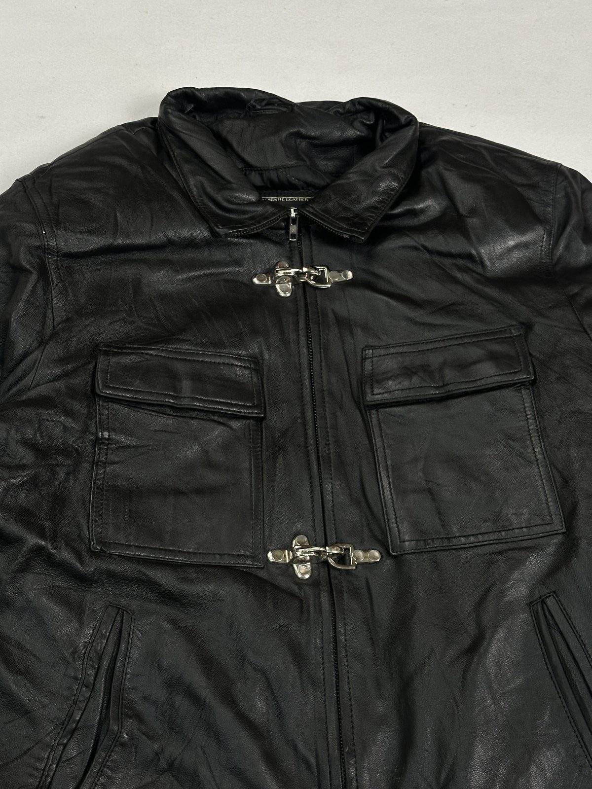 Black field jacket in very good condition, shown in size L