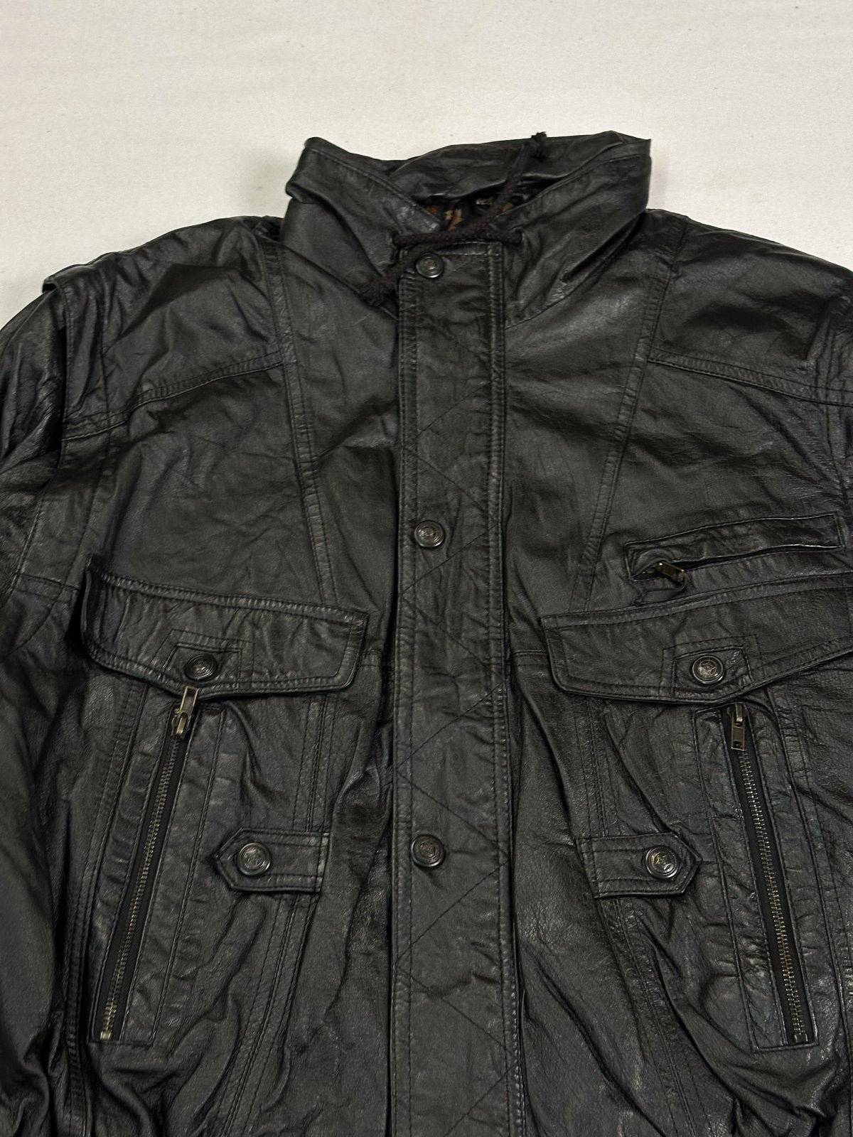 The size XL field jacket, 25 inches long through the body