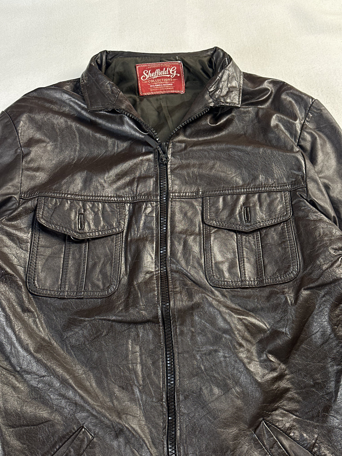 The size L field jacket, 28 inches long through the body