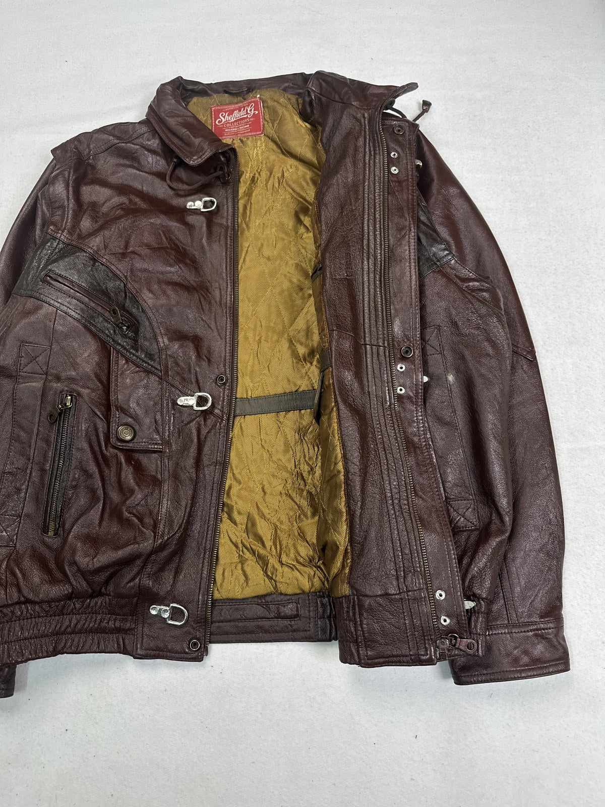 Harrington opened out to show the lining inside