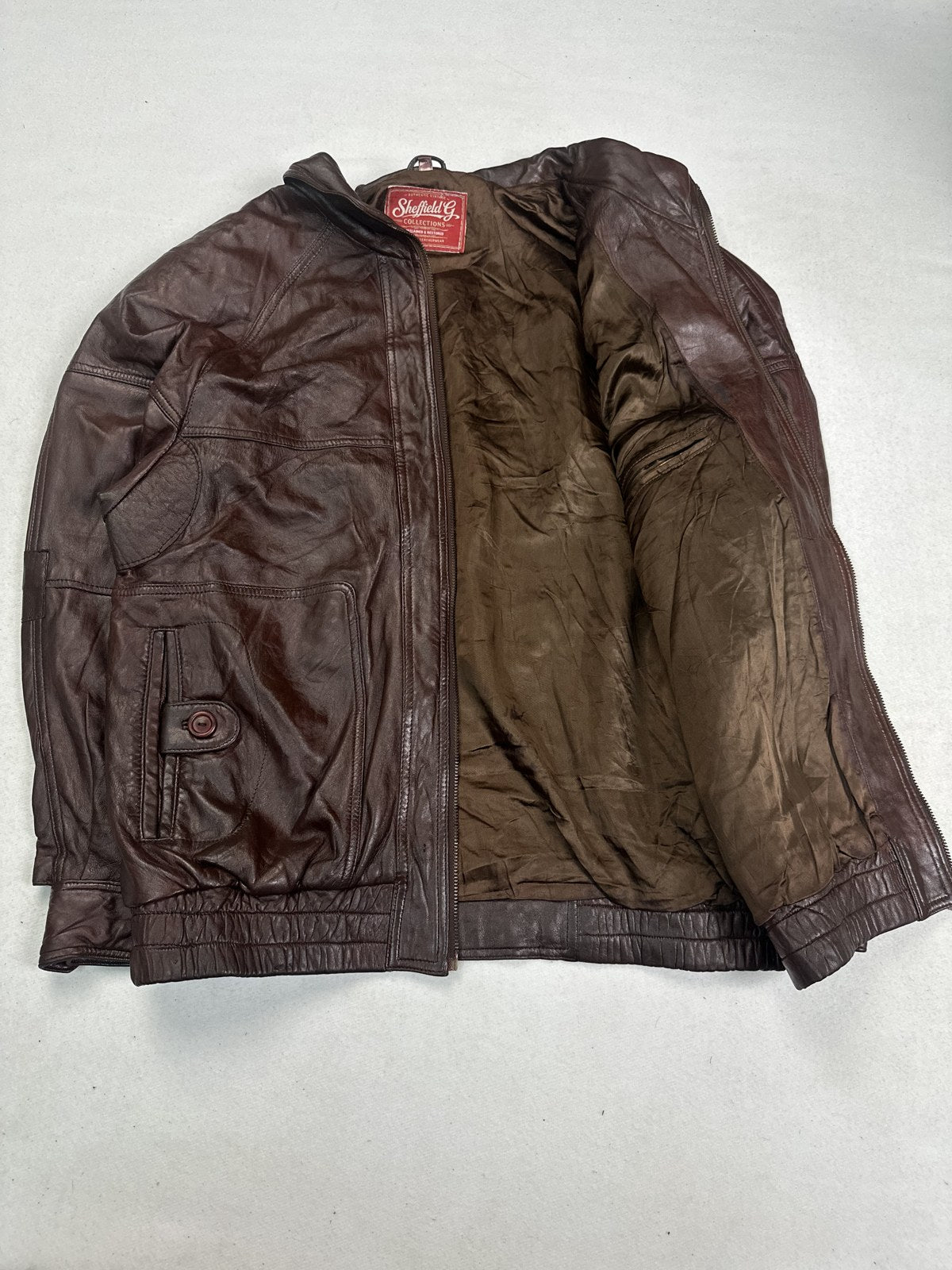 Harrington opened out to show the lining inside