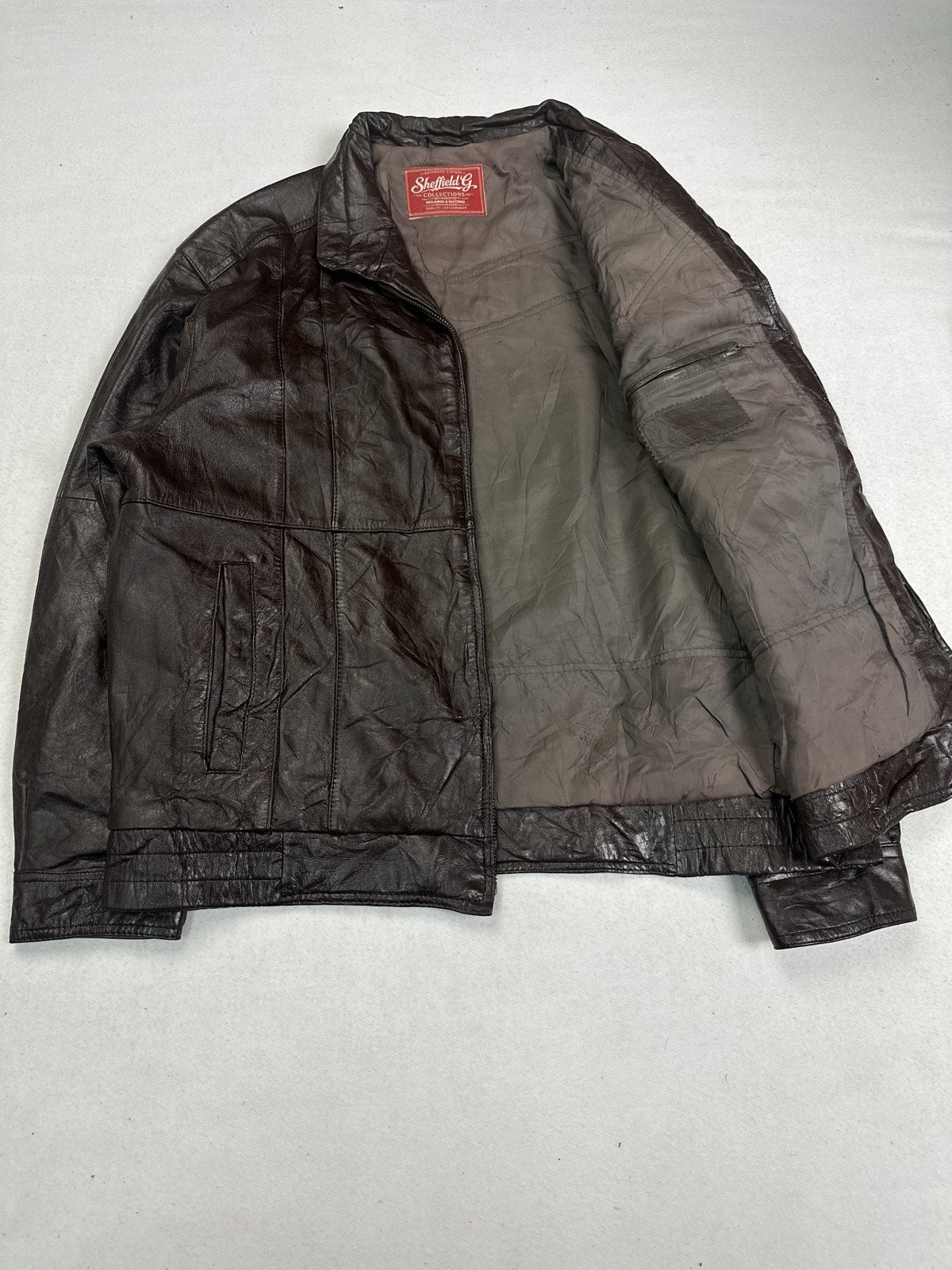 Harrington opened out to show the lining inside