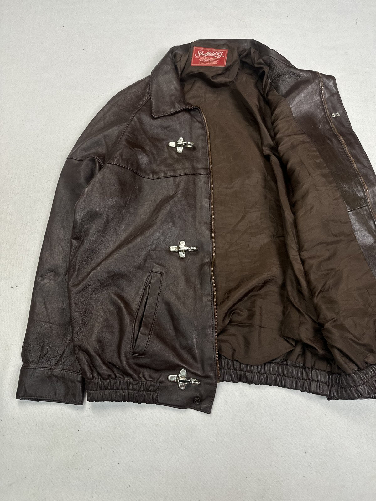 Harrington opened out to show the lining inside