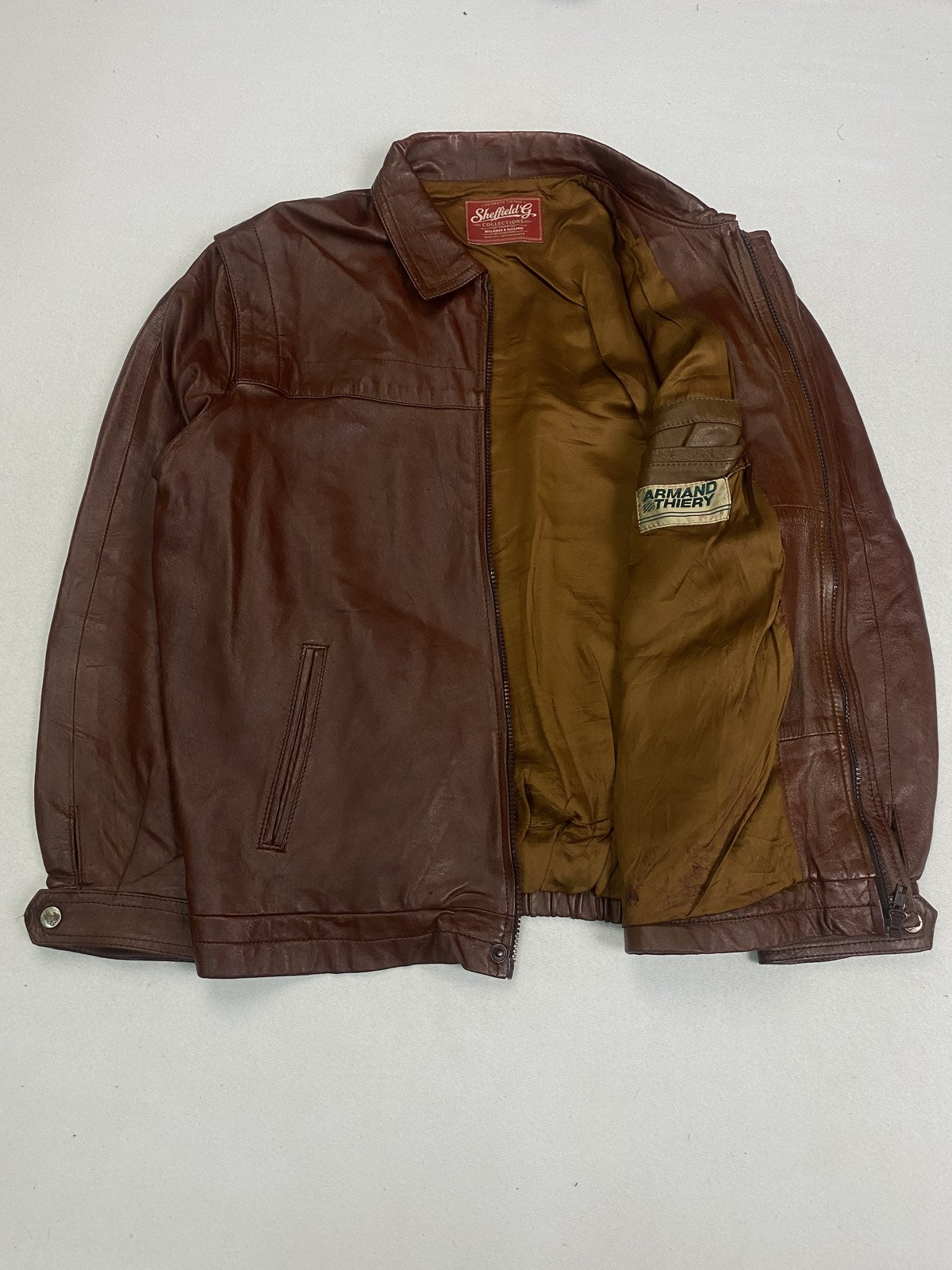 Harrington opened out to show the lining inside