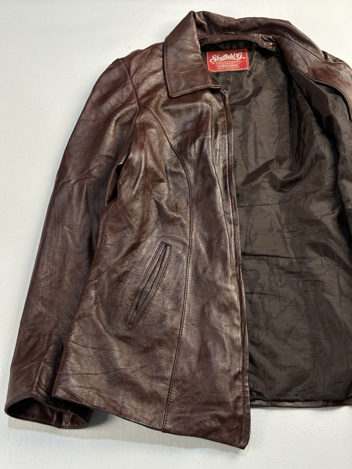 Harrington opened out to show the lining inside