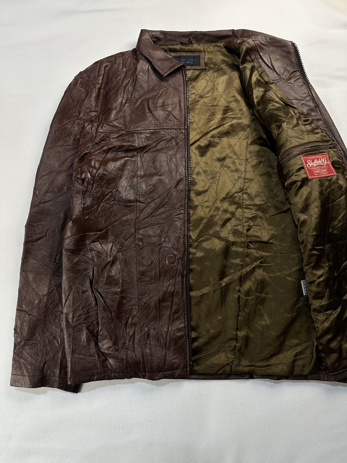 Harrington opened out to show the lining inside