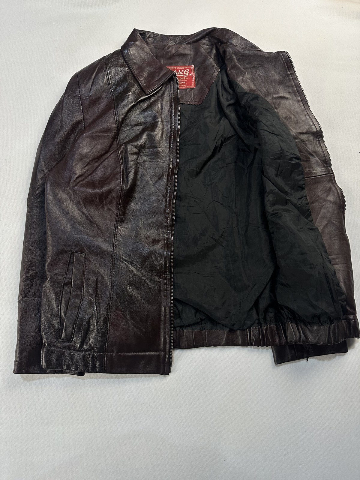 Harrington opened out to show the lining inside